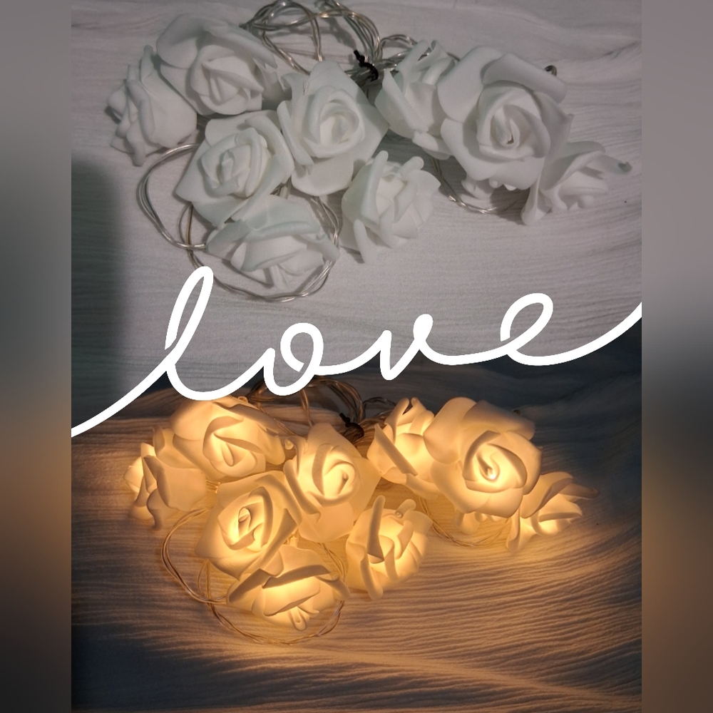 White Rose Sting Light Qnd Tealight